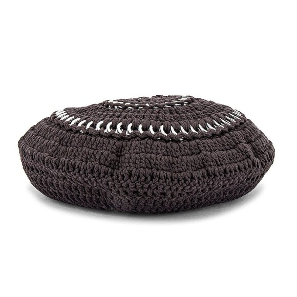 Ganni Cotton-Knit Beret